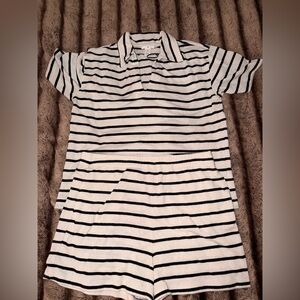 H&M Terry Cloth Striped Matching Set